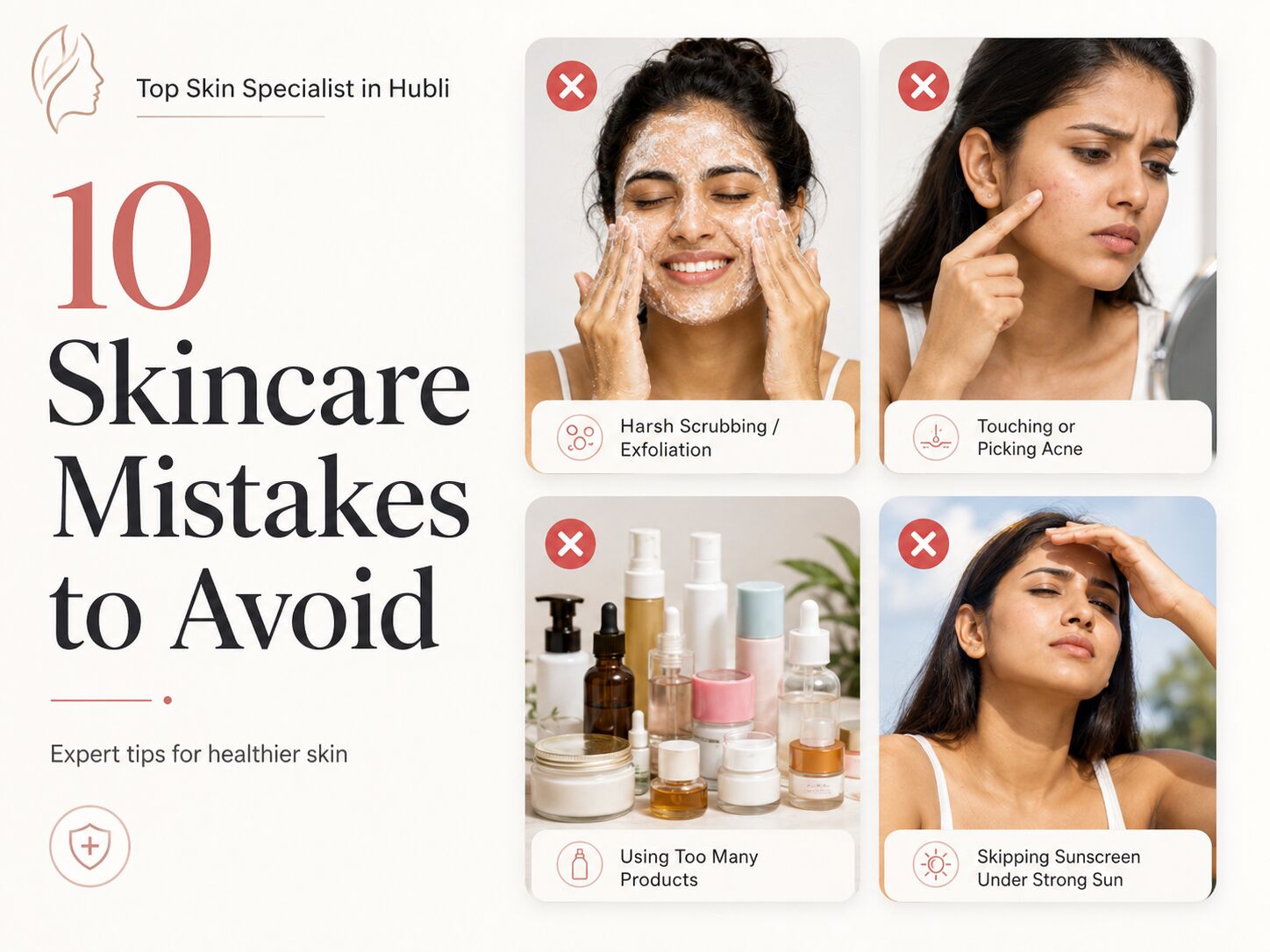 Top Skin Specialist in Hubli Shares 10 Skincare Mistakes You Should Avoid I Dermatologist in Hubli - Dr. Savitha Raichur
